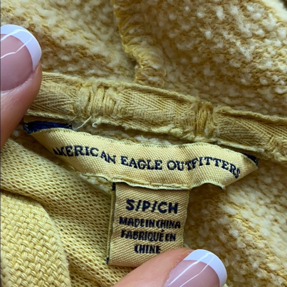 yellow American Eagle hoodie